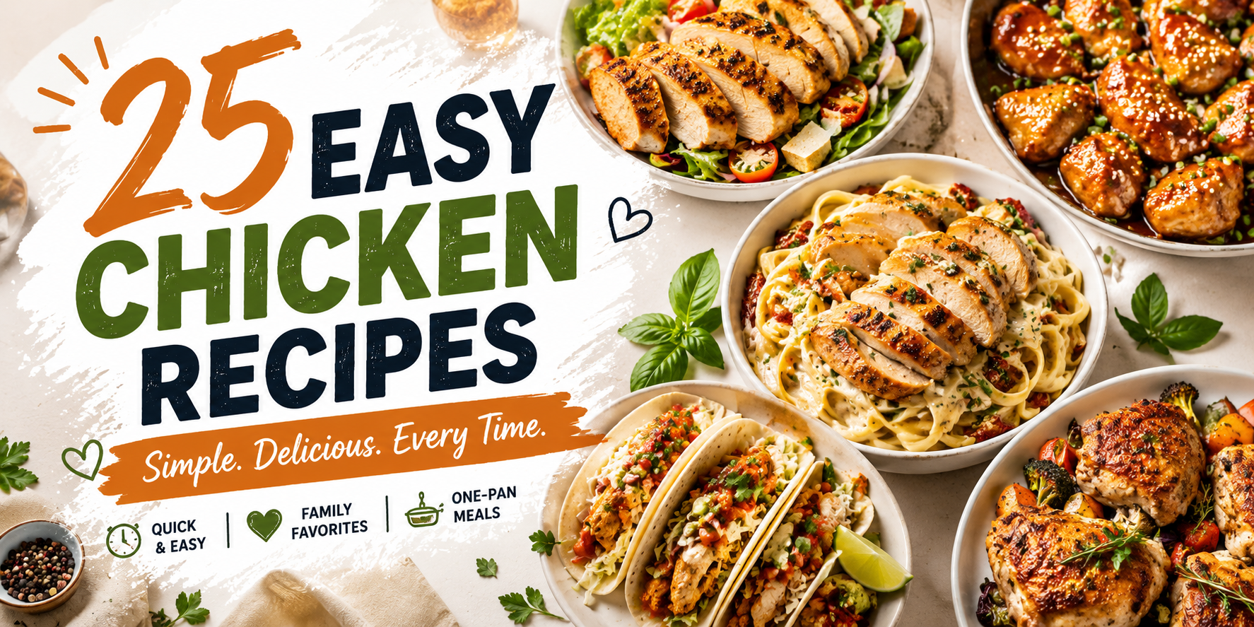 25 easy chicken recipes for quick and delicious weeknight dinners