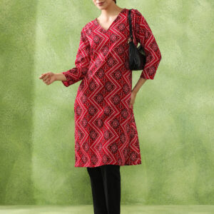Floral Printed Straight Kurta