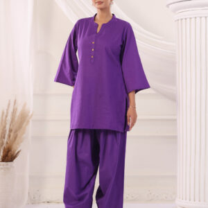 Solid Cotton Straight Kurta & Salwar Sets