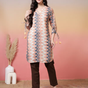 Floral Printed Straight Kurta