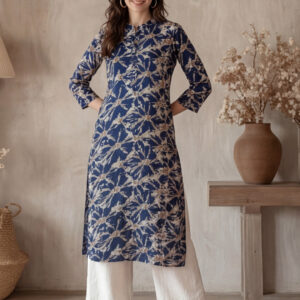 Floral Printed Straight Kurta