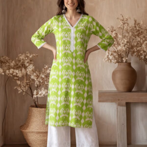 Floral Printed Straight Kurta