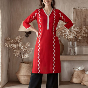 Floral Printed Straight Kurta