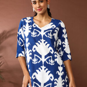 Floral Printed Straight Kurta & Trousers Sets