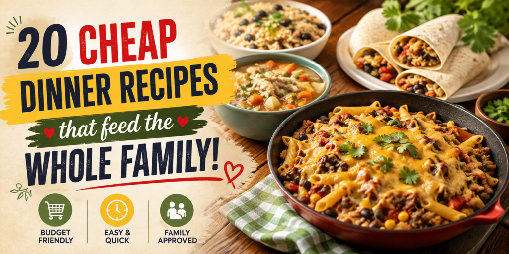 20 Cheap Dinner Recipes That Feed the Whole Family