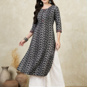 Floral Printed Straight Pure Cotton Kurta Sets