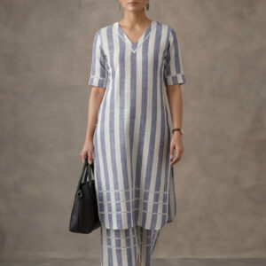 Striped Printed Straight Kurta & Palazzos Sets