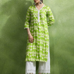 Floral Printed Straight Kurta