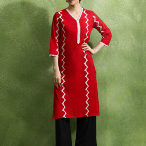 Floral Printed Straight Kurta
